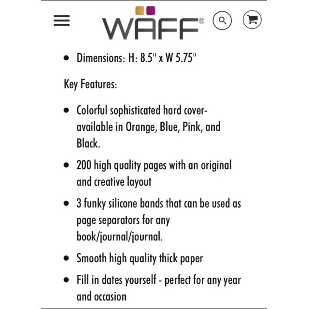 WAFF ✏️ Calendar Planner Notebook - Picture 8 of 9